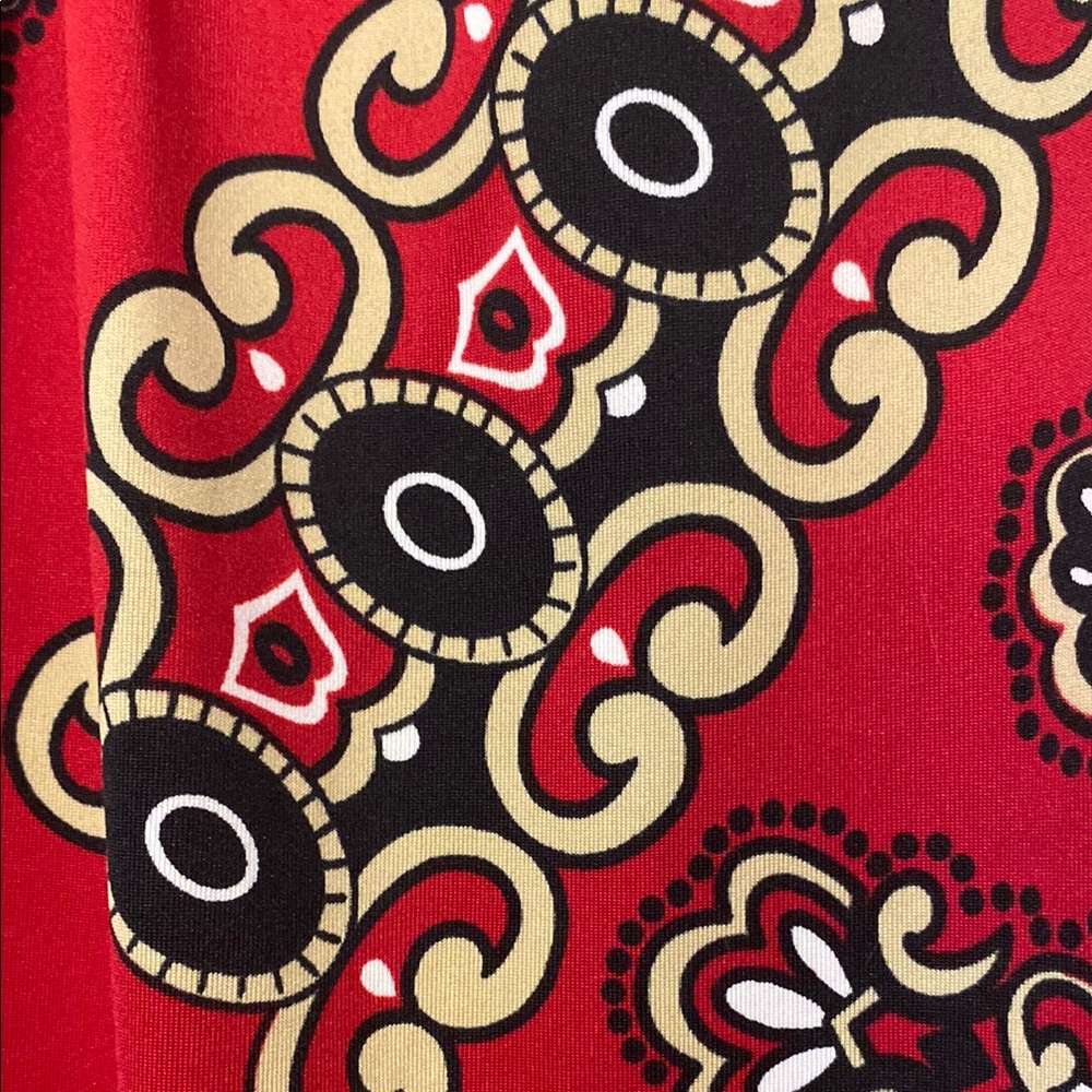 Women's Red Patterned Tunic - image 2